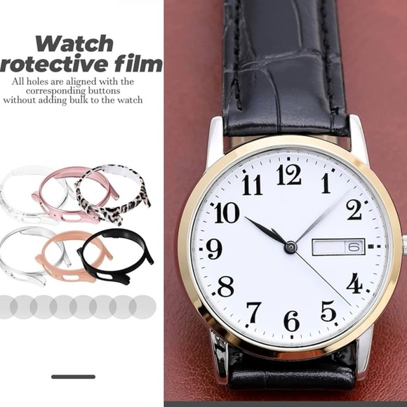 Samsung Galaxy Watch Case Replaceable Shell Tempered Glass Case Cover UNISEX - Picture 8 of 8